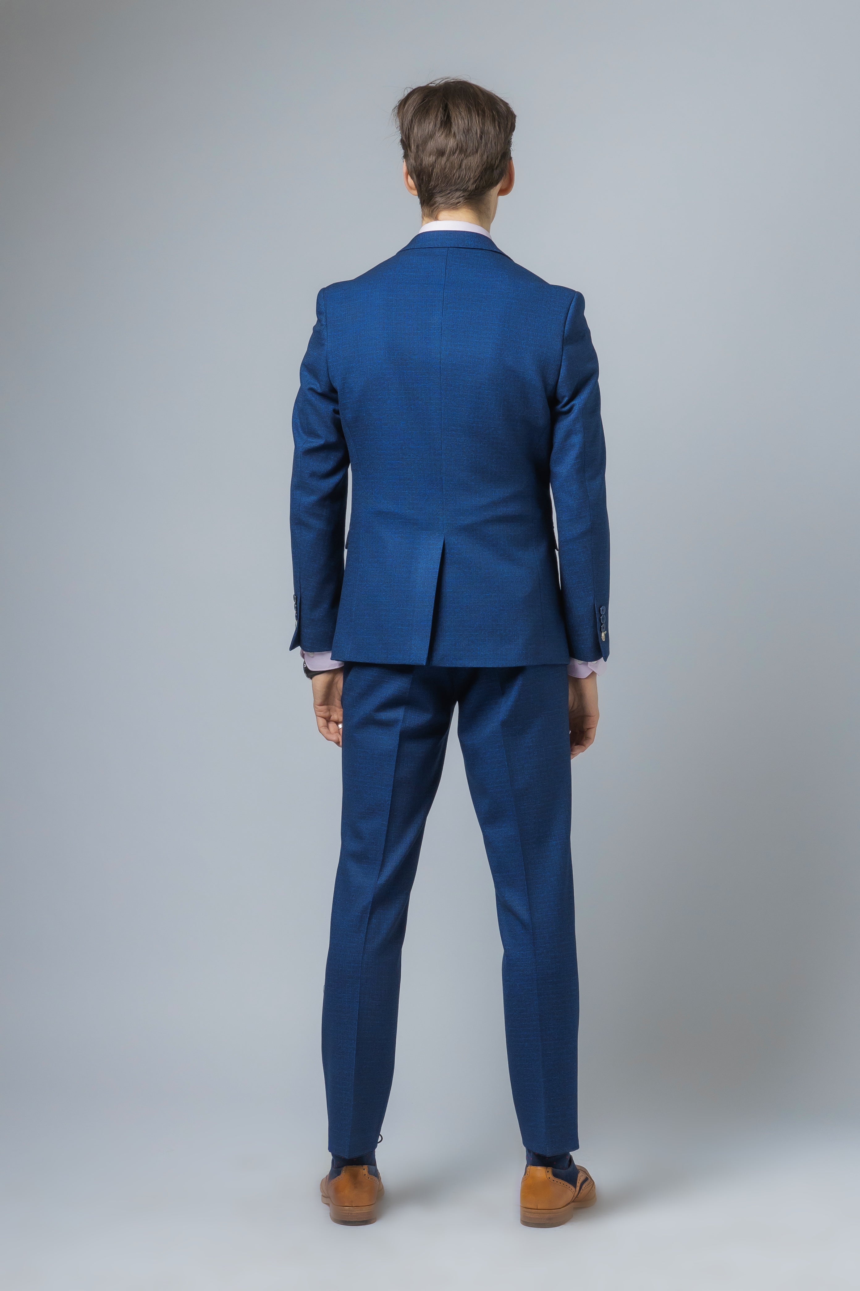 MATEO Indigo Blue Men's Slim Fit Suit