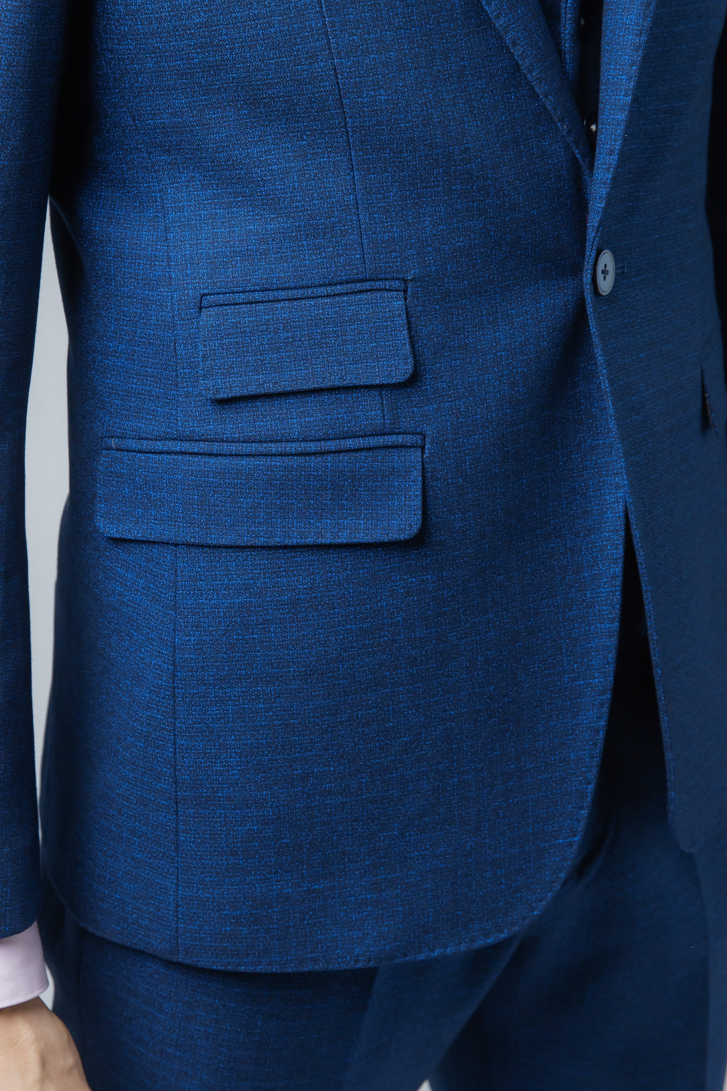 MATEO Indigo Blue Men's Slim Fit Suit