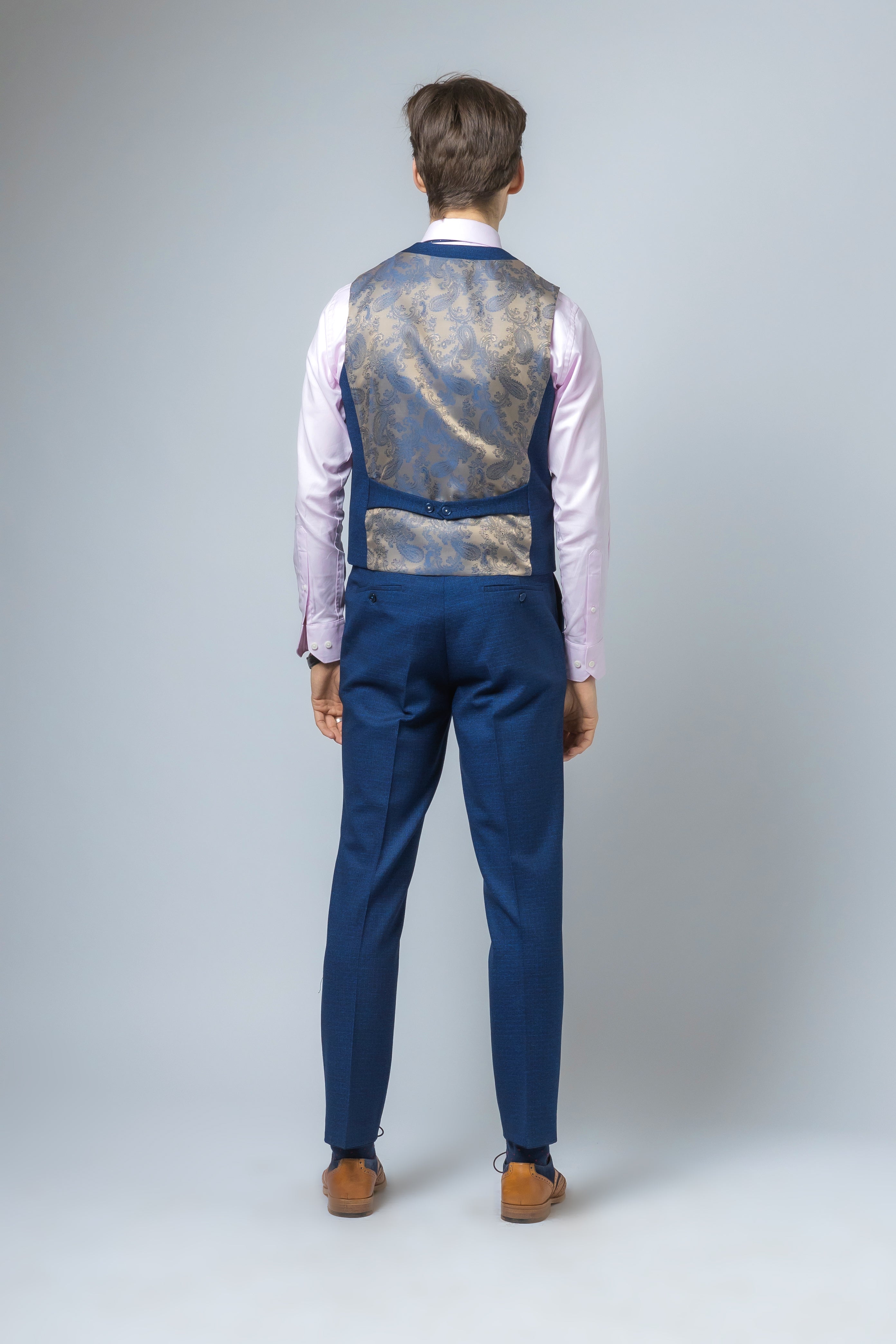 MATEO Indigo Blue Men's Slim Fit Suit