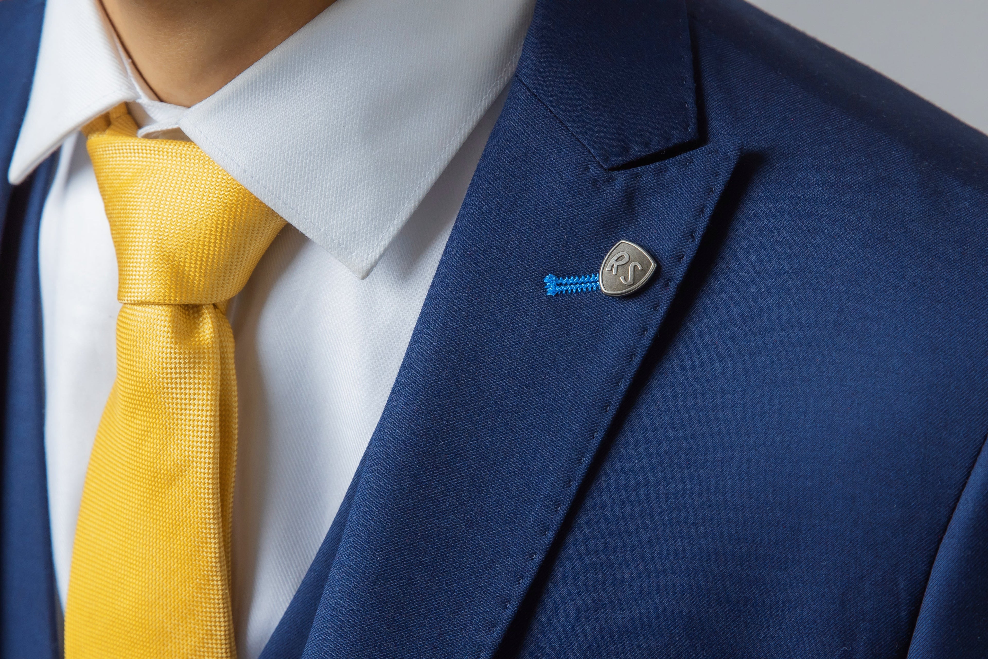 ISAAC Navy Blue Men's Slim Fit Suit