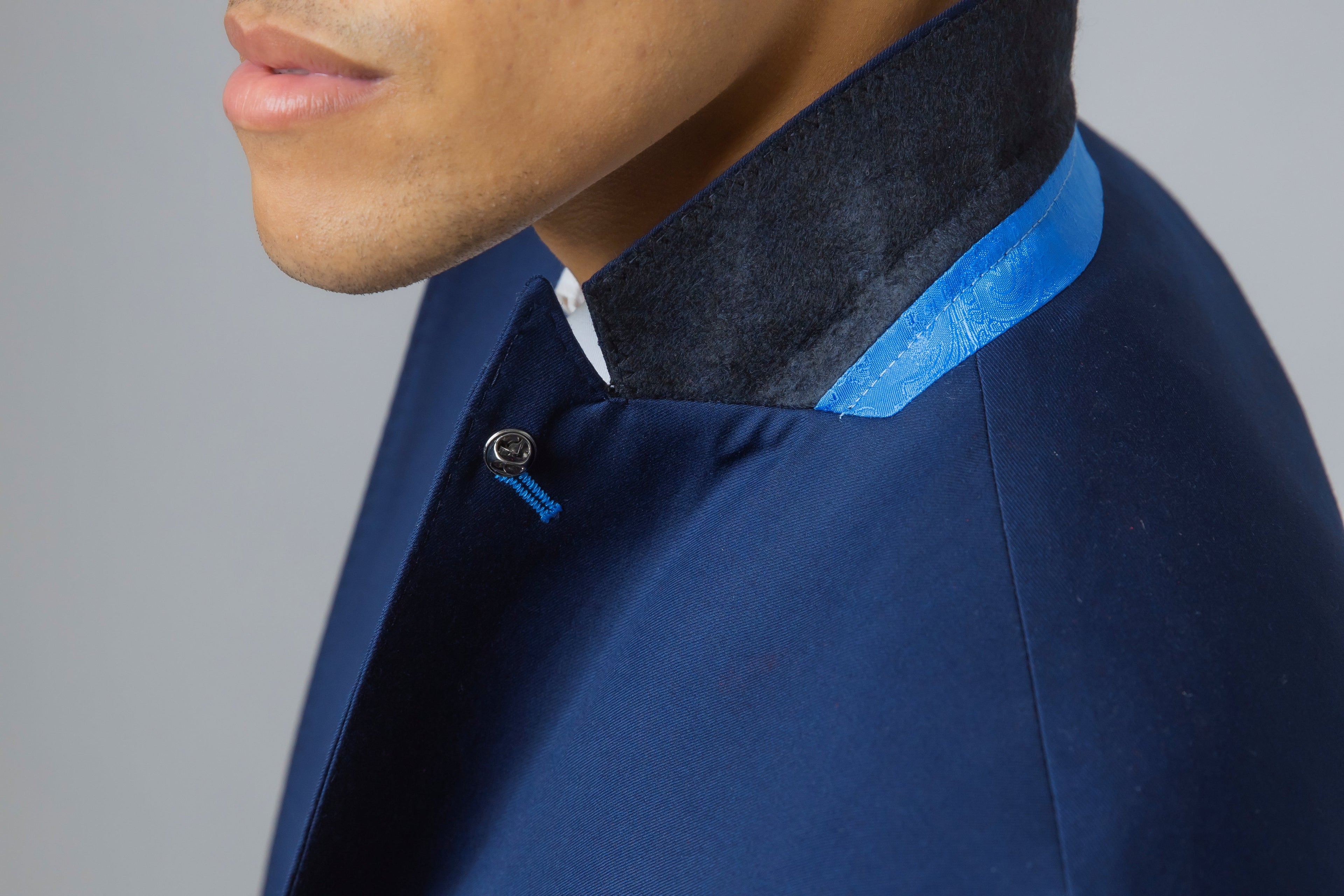 ISAAC Navy Blue Men's Slim Fit Suit