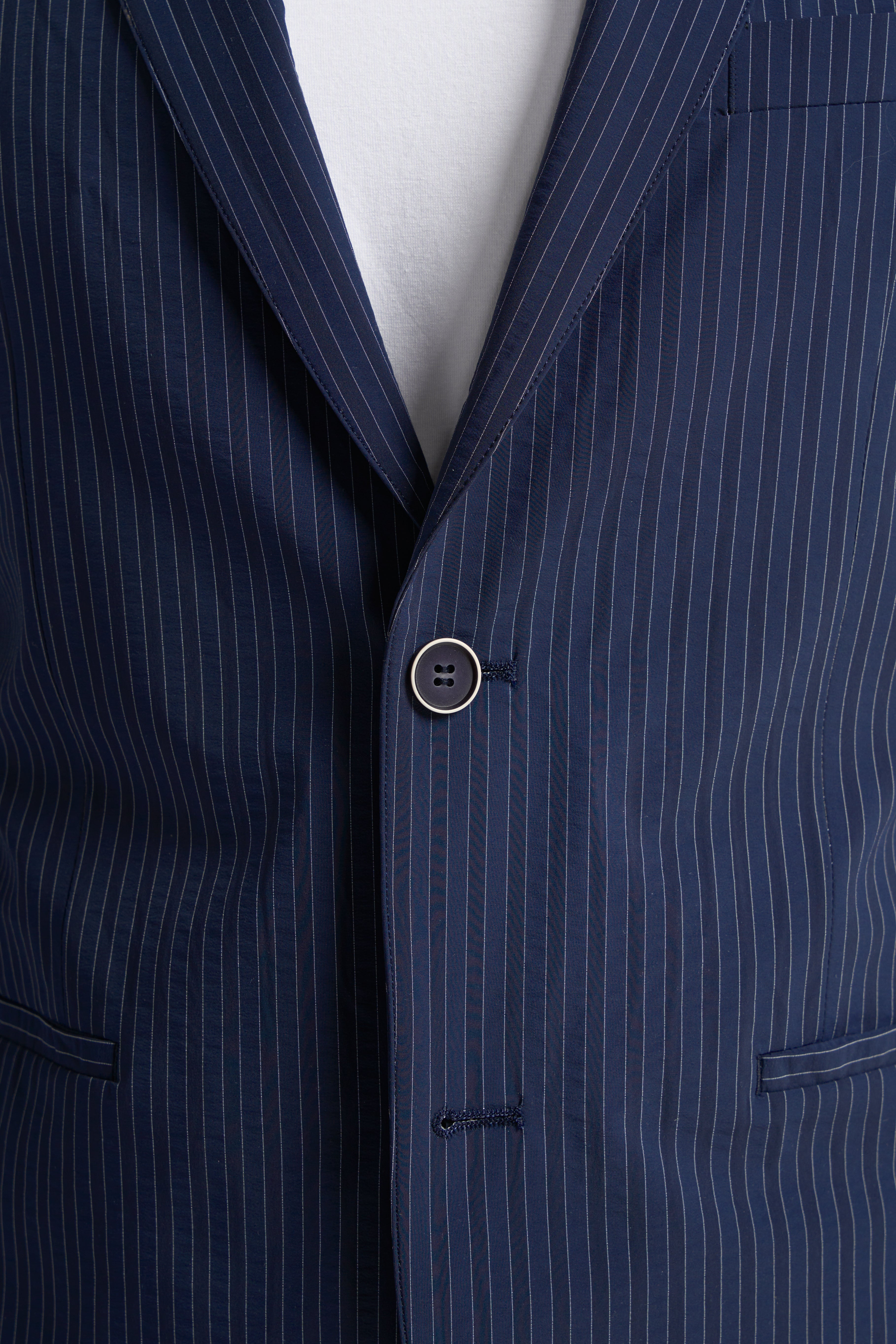 Men’s Navy Pinstripe Formal Blazer ODENSE