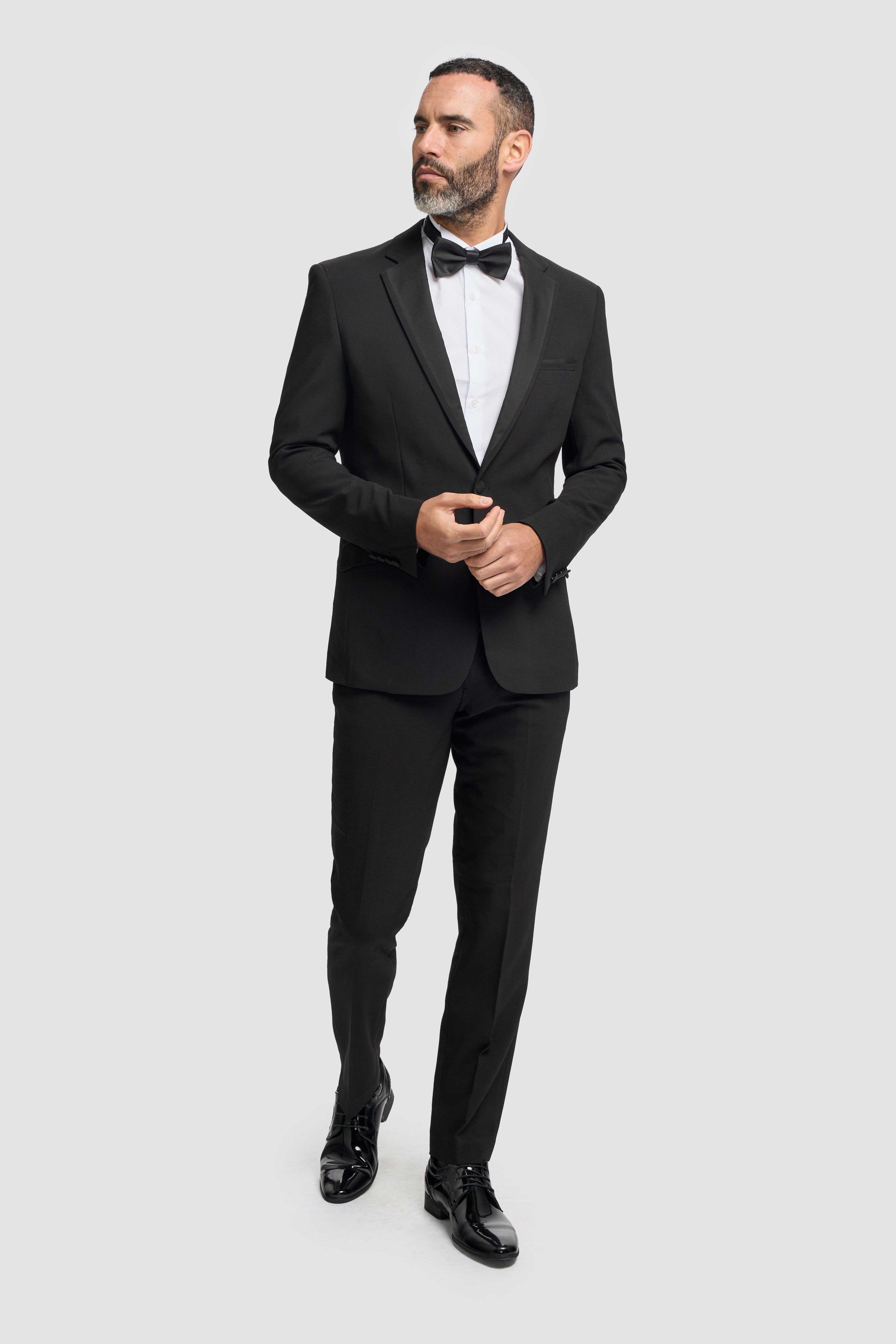 Black Men's Slim Fit Tuxedo Suit