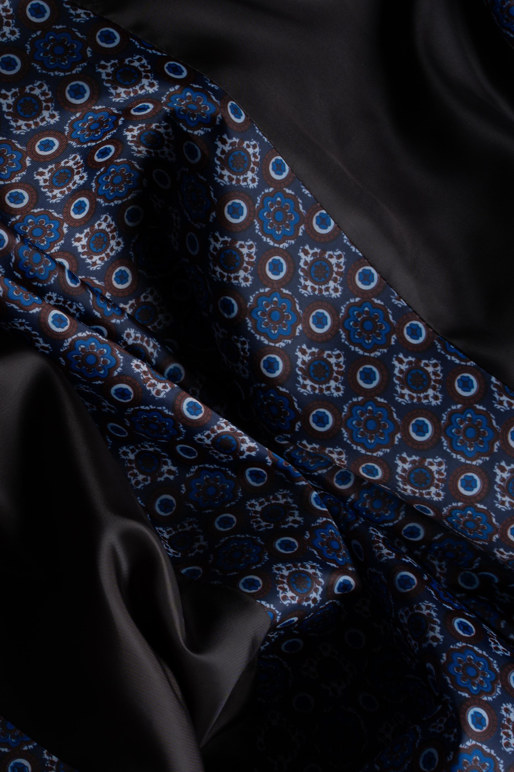 Men's Wool Blend Herringbone Check Suit Jacket - Albert - Tan Brown Linning Picture