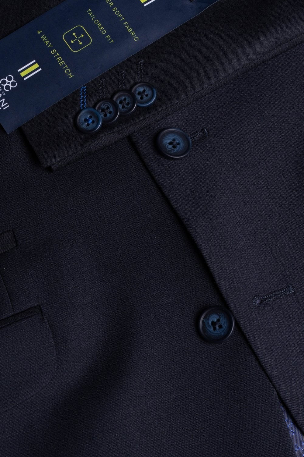 BOND Midnight Blue Men's Wool Blend Slim Fit Suit