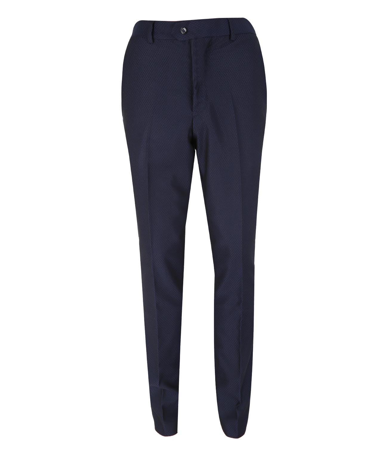 MYERS Navy Blue Men's Slim Fit Suit