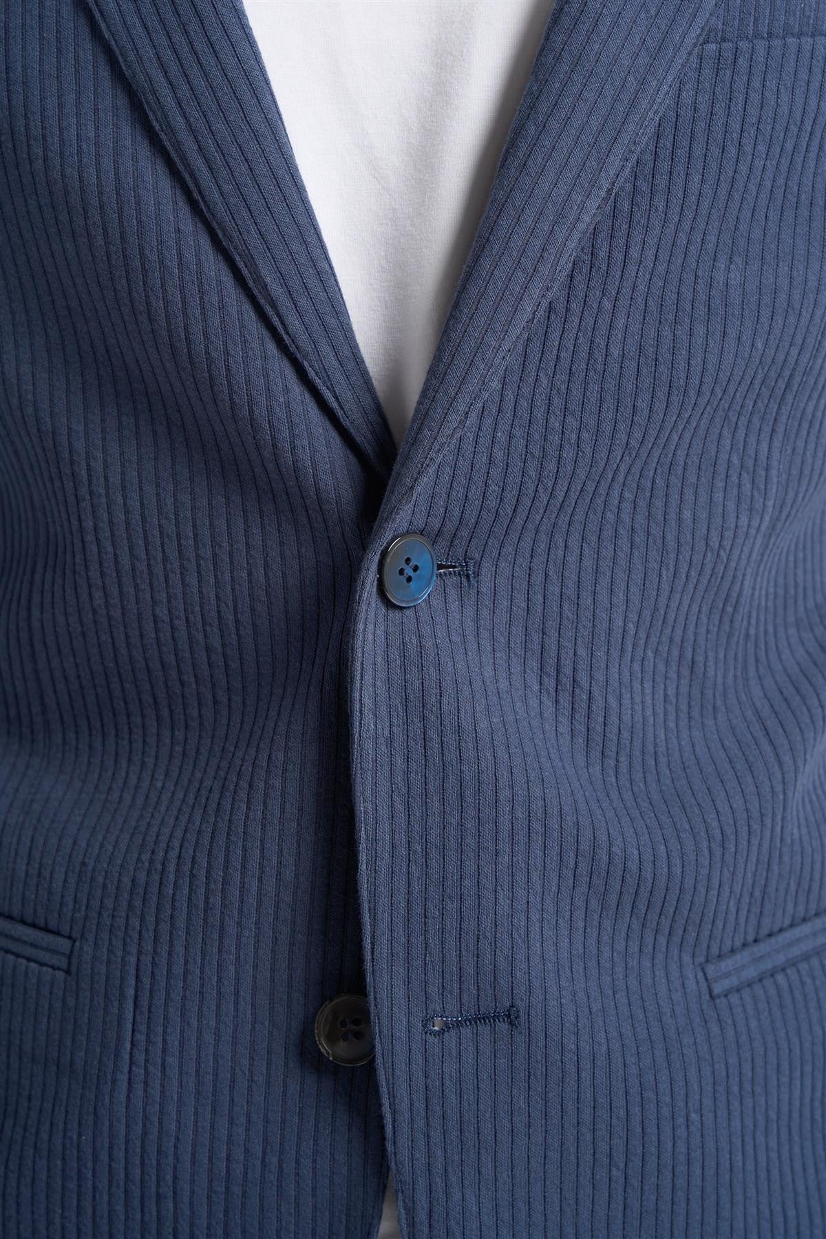 Men’s Navy Cotton Corduroy Blazer MALMO