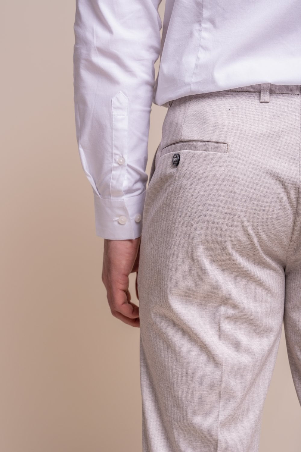 VALENCIA Beige Ecru Men's Slim Fit Formal Suit