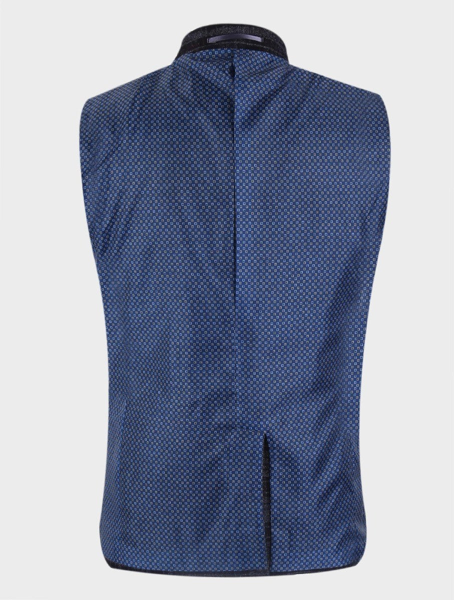 Men’s Black Tweed Check Slim Fit Blazer COSTELLO