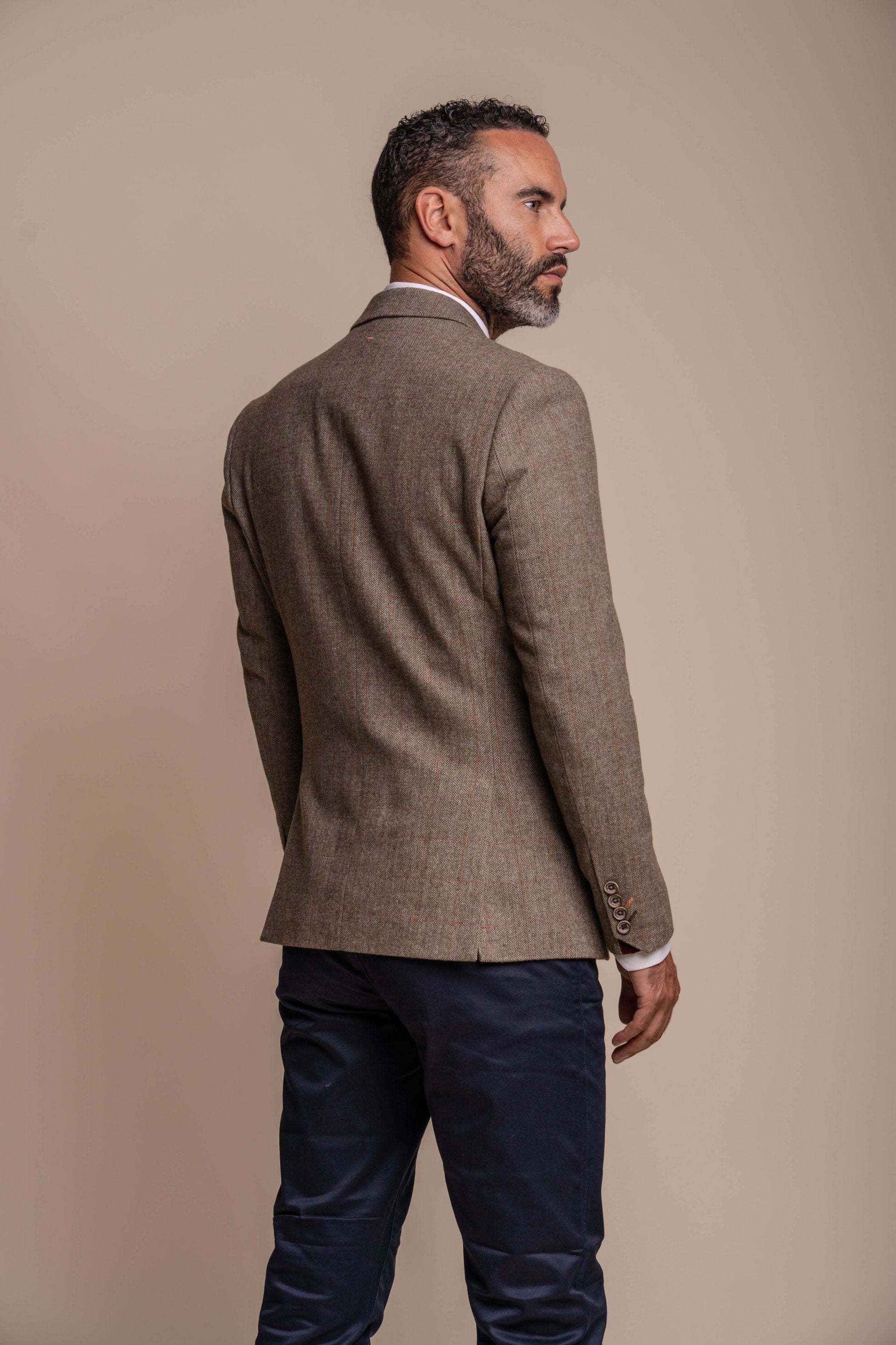 Men's Gaston Blazer with Navy Blue Chino Trousers Combination