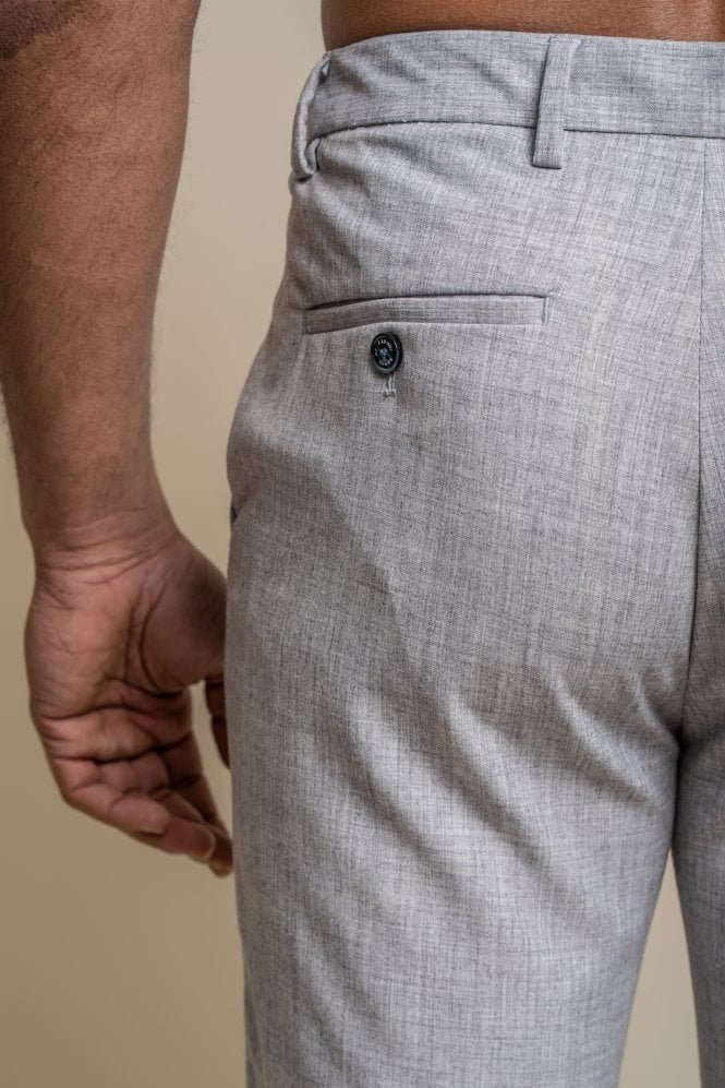 TOKYO Dove Grey Men's Double Breasted Slim Fit Suit