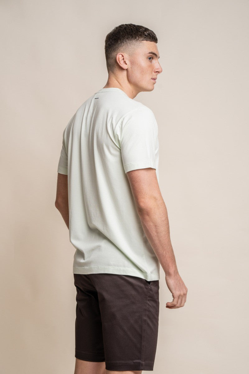 Mens Mint Crew Neck Cotton T Shirt BOGART