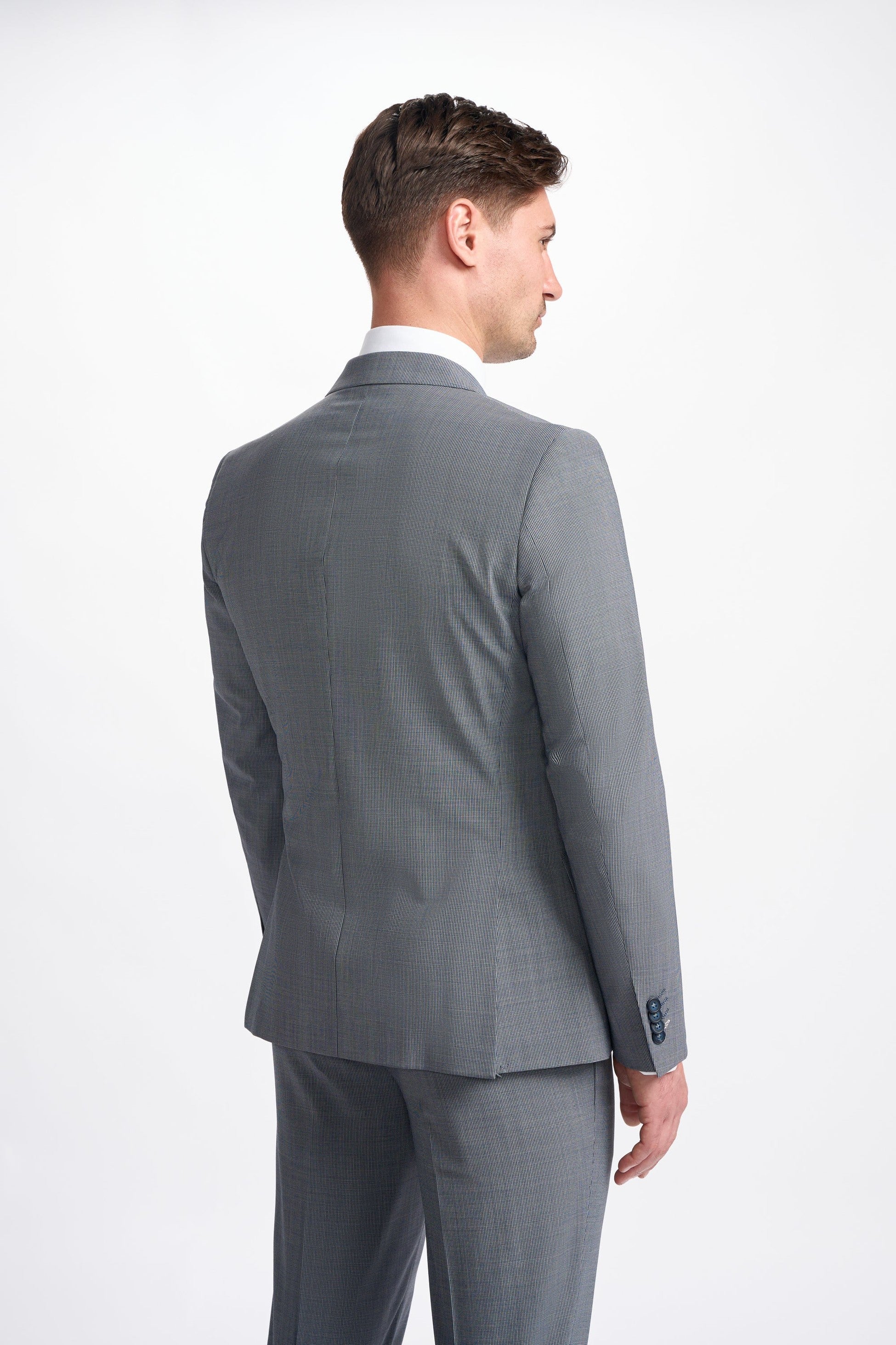 BOND D/B Grey Men's Puppytooth Suit