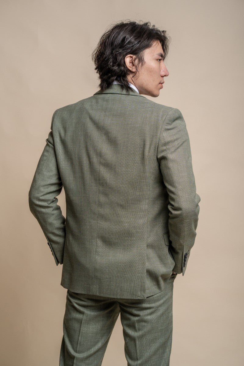Men’s Slim Fit Sage Green Formal Suit – MIAMI Collection