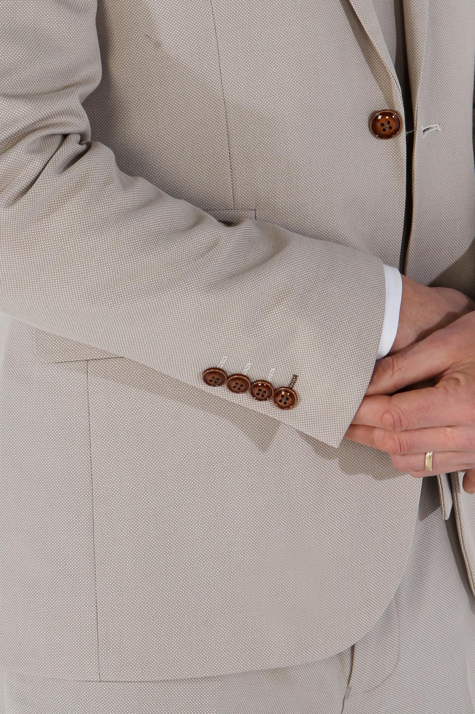 MAYFAIR Stone Beige Men's Tailored Fit Formal Suit