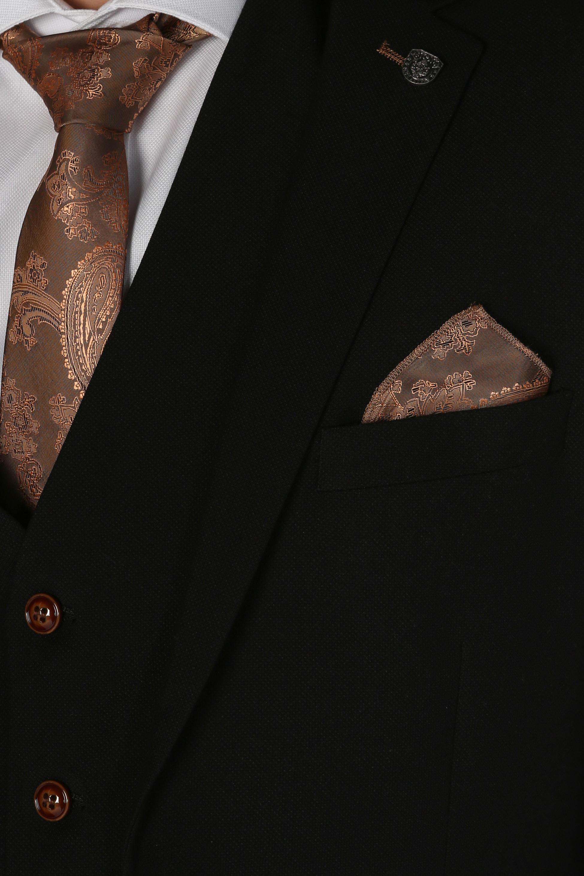 MAYFAIR Black Men's Tailored Fit Formal Suit