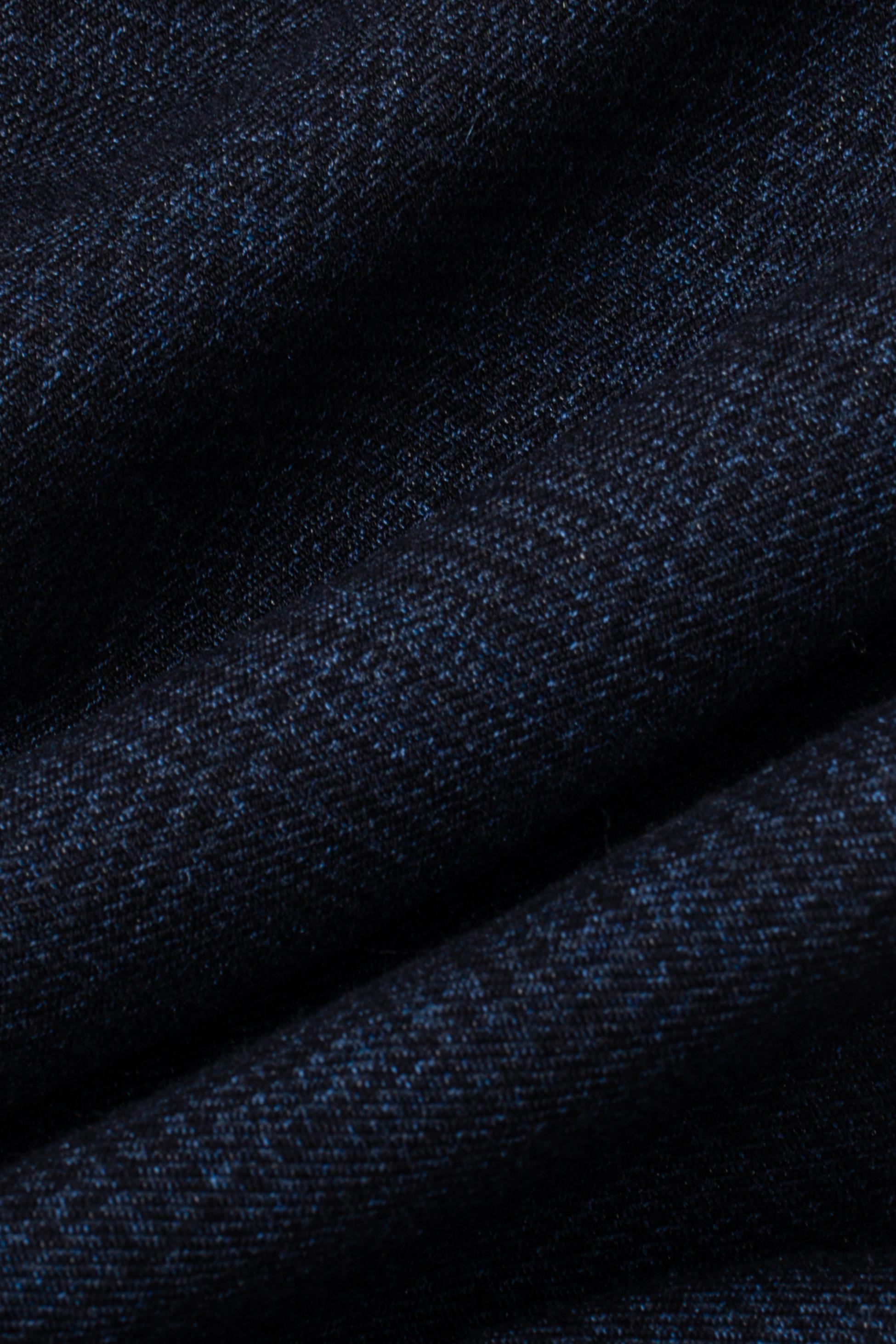 Men’s Navy Tweed Glen Check Slim Fit Suit Jacket CARIDI