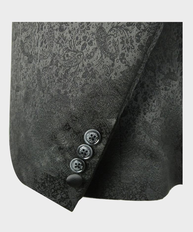 Bella Black Men's Slim Fit Tuxedo Shawl Lapel Suit