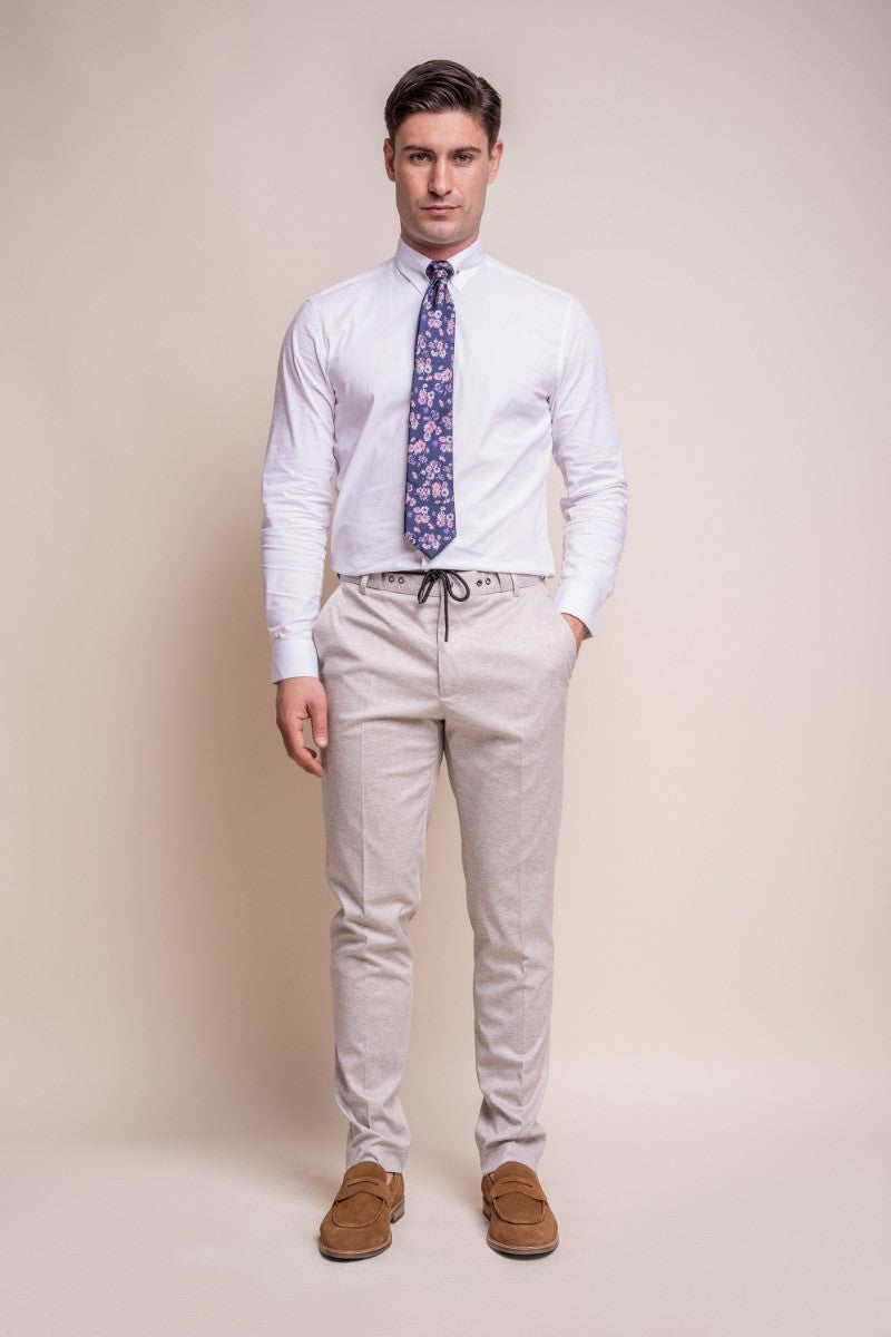 VALENCIA Beige Ecru Men's Slim Fit Formal Suit