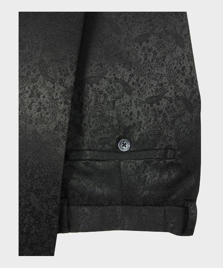 Bella Black Men's Slim Fit Tuxedo Shawl Lapel Suit