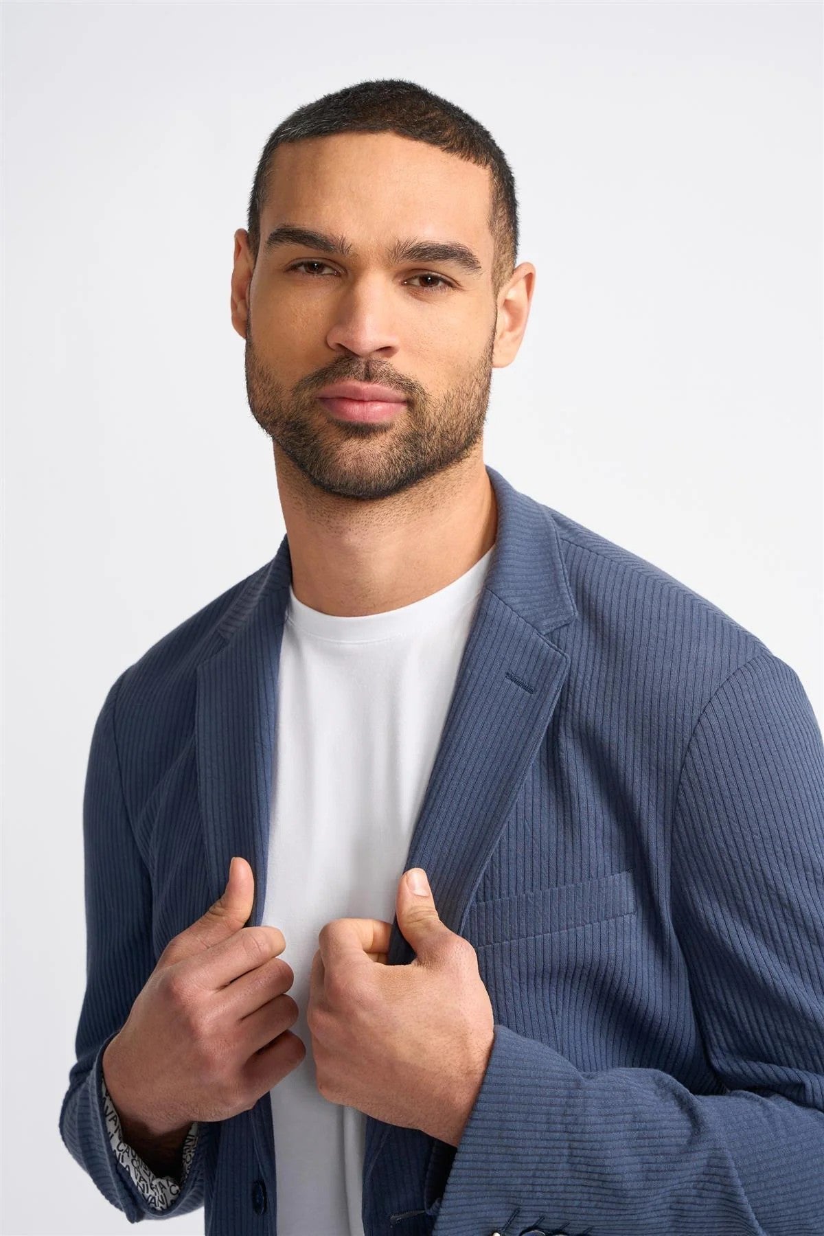 Men’s Navy Cotton Corduroy Blazer MALMO