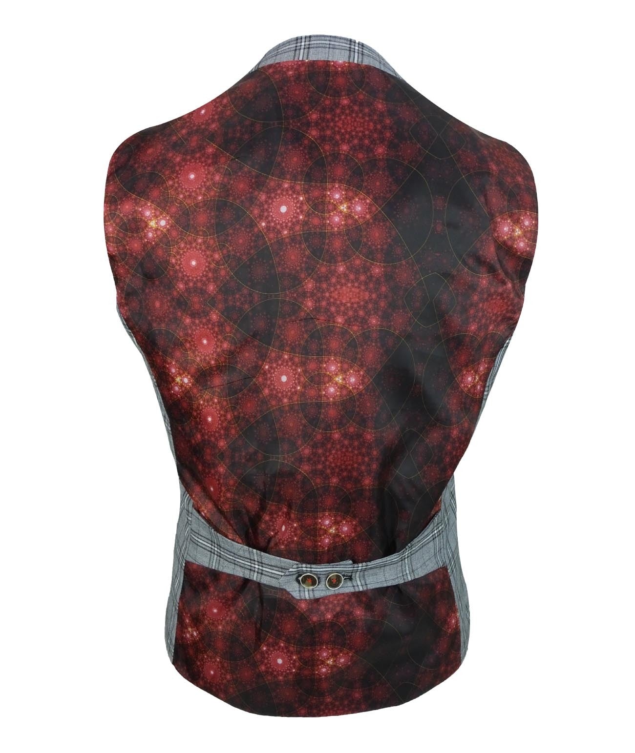 Men's Marcello Charcoal Grey Check 3-Piece Slim Fit Suit