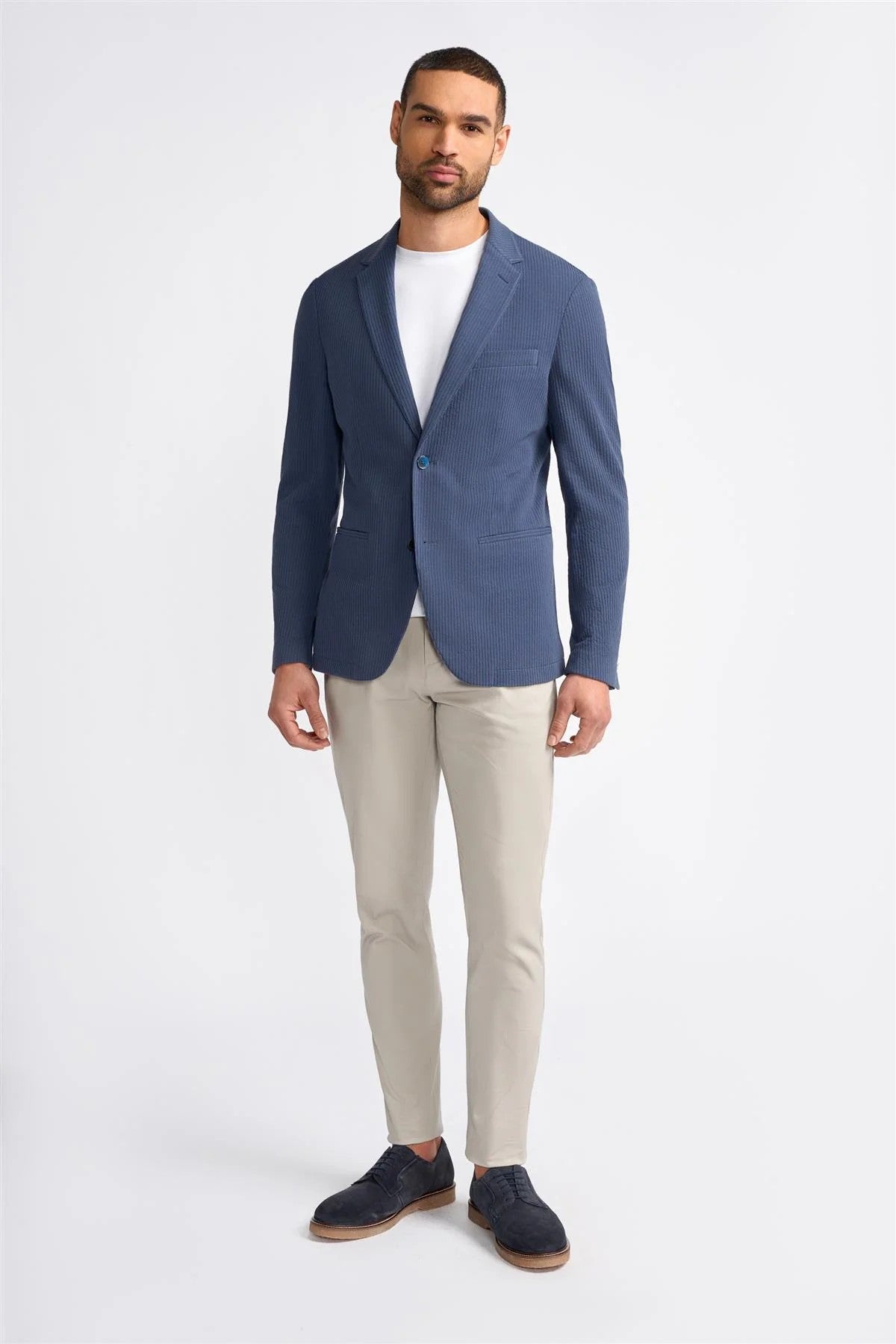 Men’s Navy Cotton Corduroy Blazer MALMO