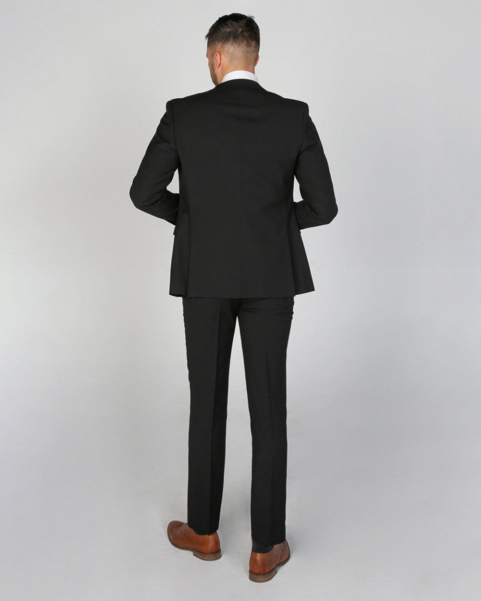 MAYFAIR Black Men's Tailored Fit Formal Suit