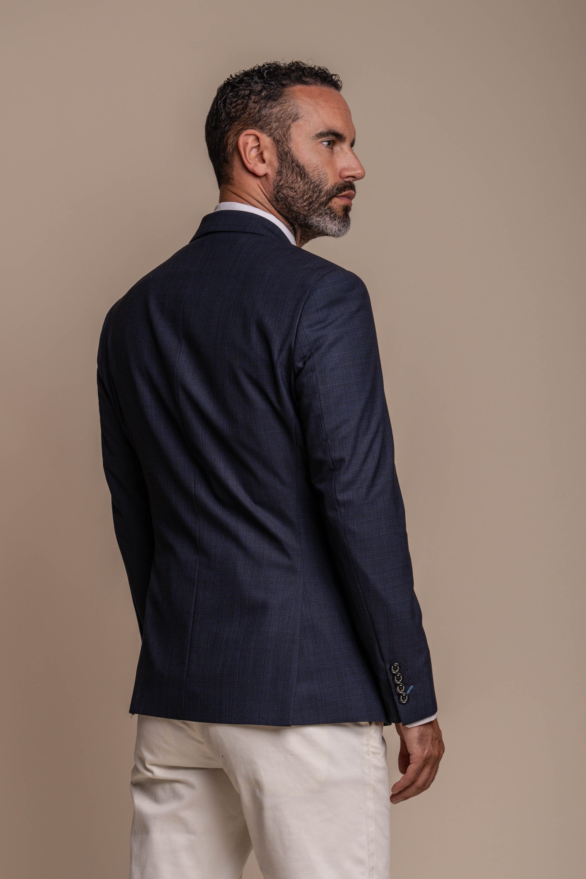 Seeba Navy with Dakota Beige Chino Men's Combined Suit Set