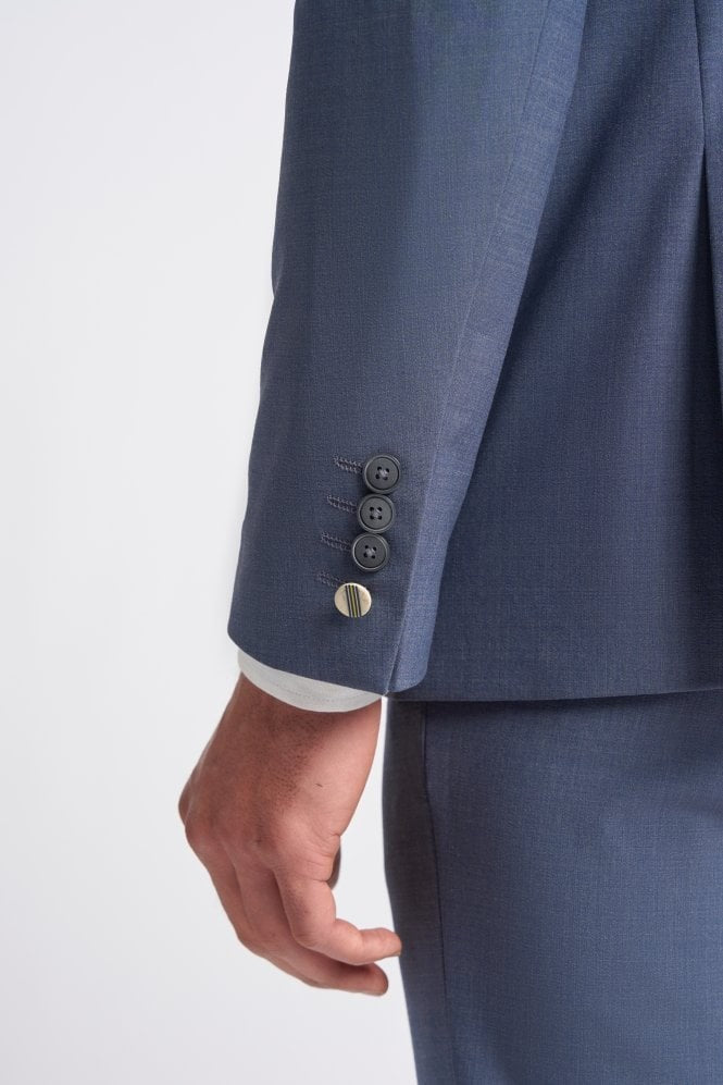 VICTORIOUS Dove Men's Wool Mix Double Breasted Slim Fit Suit