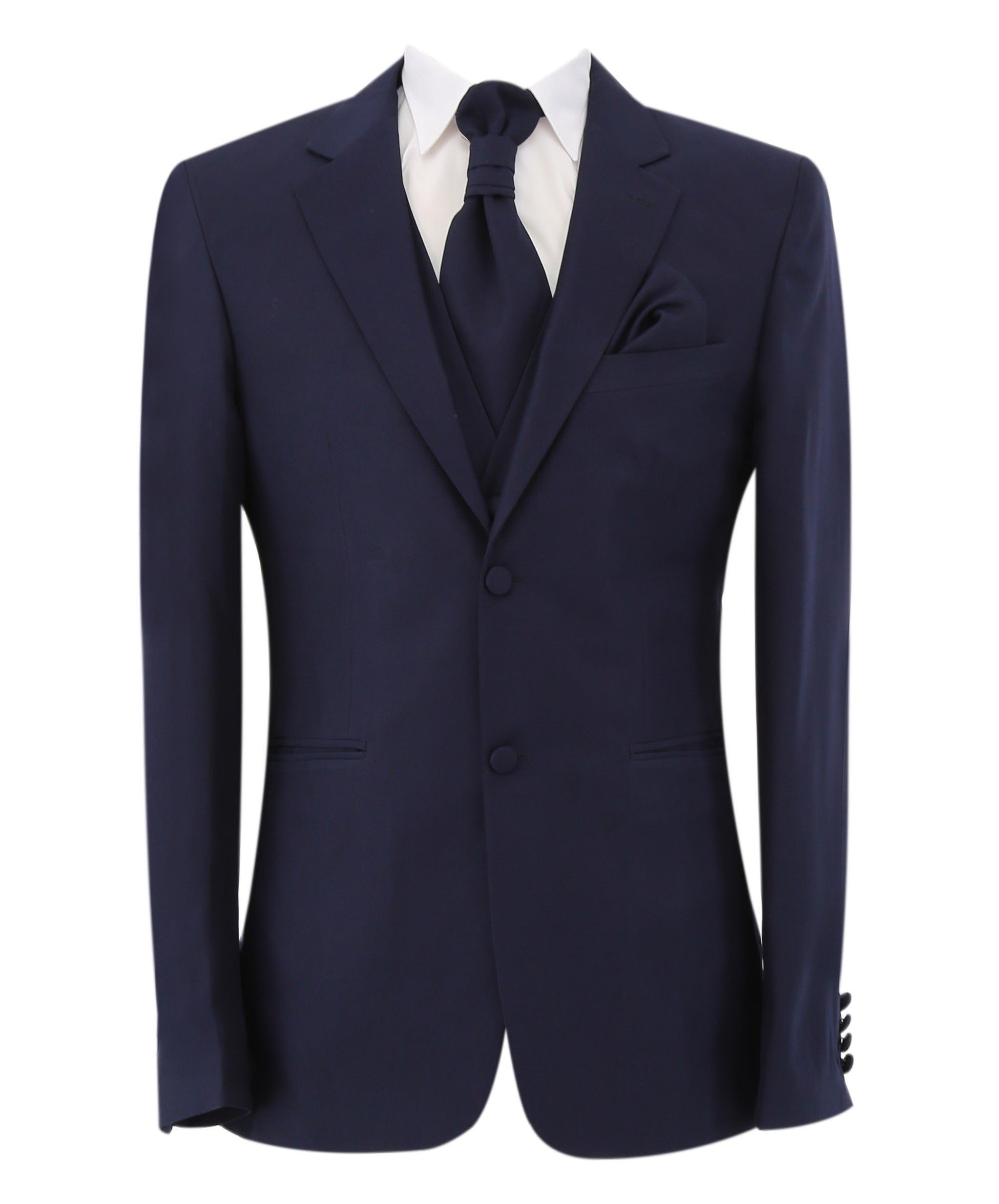 Gorgeous Navy Blue Men's Slim Fit Formal Suit Set