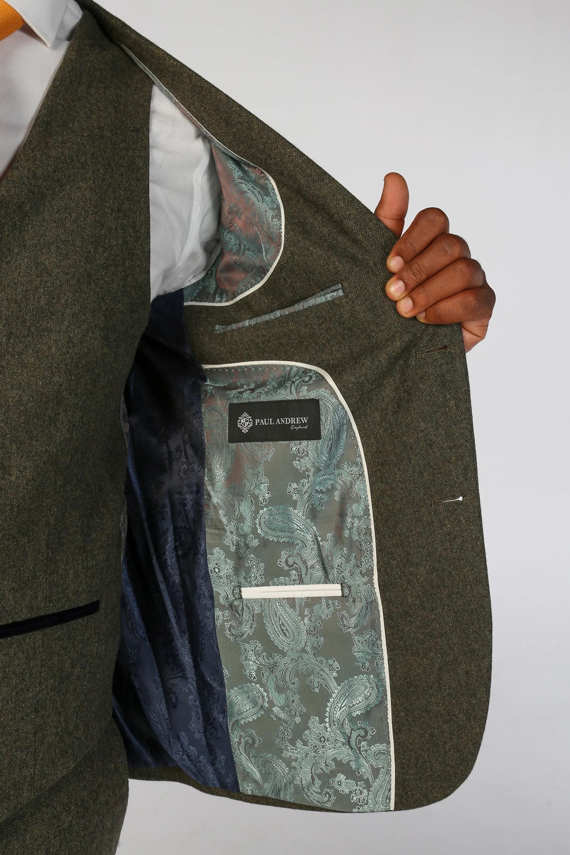 OSCAR Men’s Tailored Fit Wool Blend Green Suit