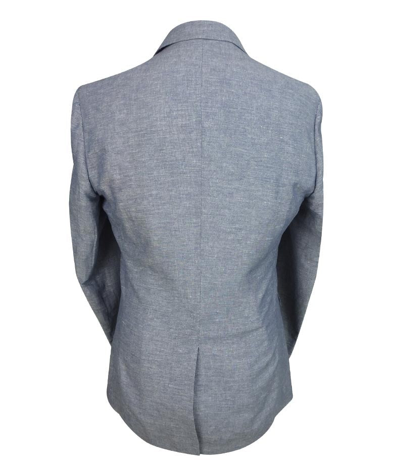 Men's Slim Fit Linen Formal Set ETHAN - Pale Blue