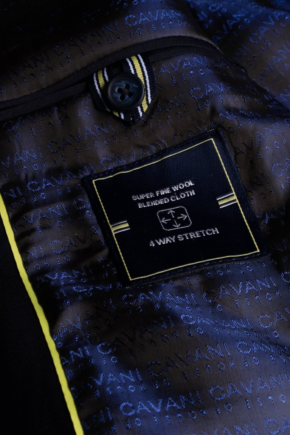 BOND Midnight Blue Men's Wool Blend Slim Fit Suit