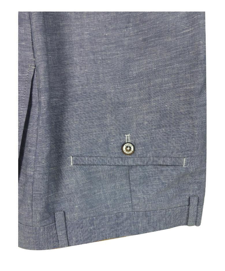 Men's Slim Fit Linen Formal Set ETHAN - Pale Blue