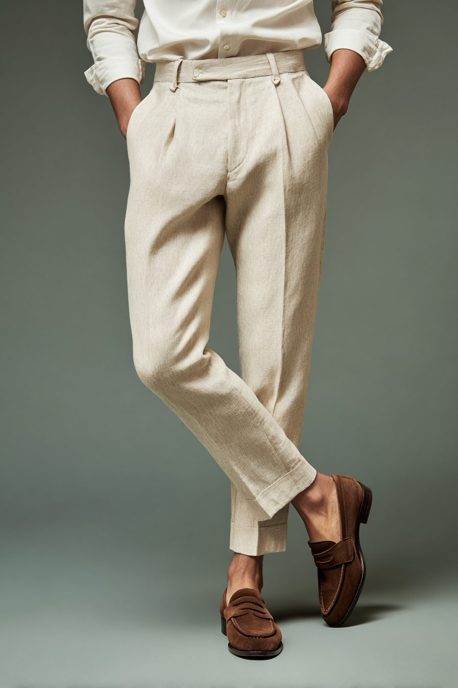Men Linen Trousers