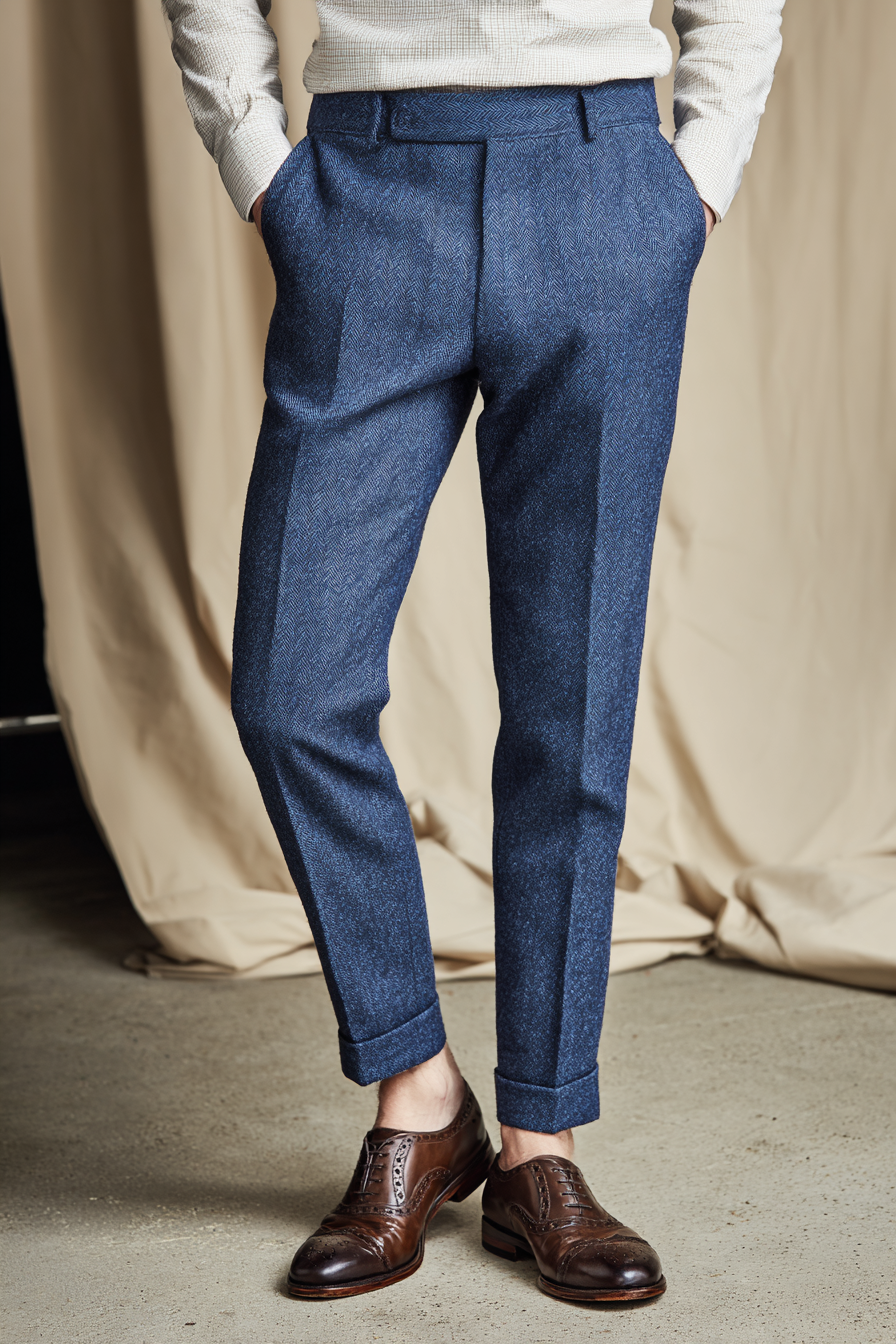 Men Tweed Trousers