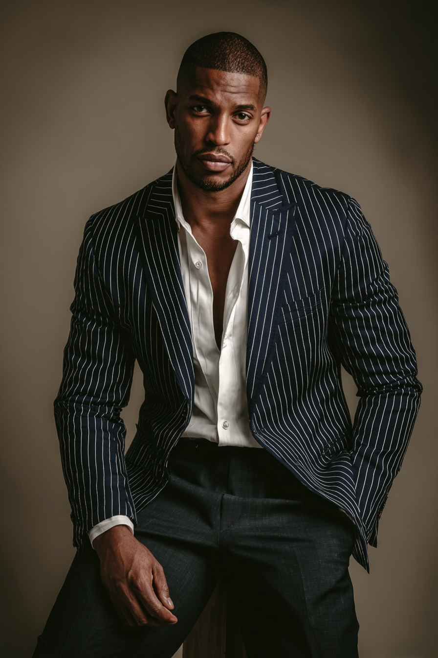 Men's Pinstripe Blazers