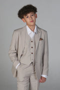 boys’ 3-piece royal blue slim fit wedding suit set
