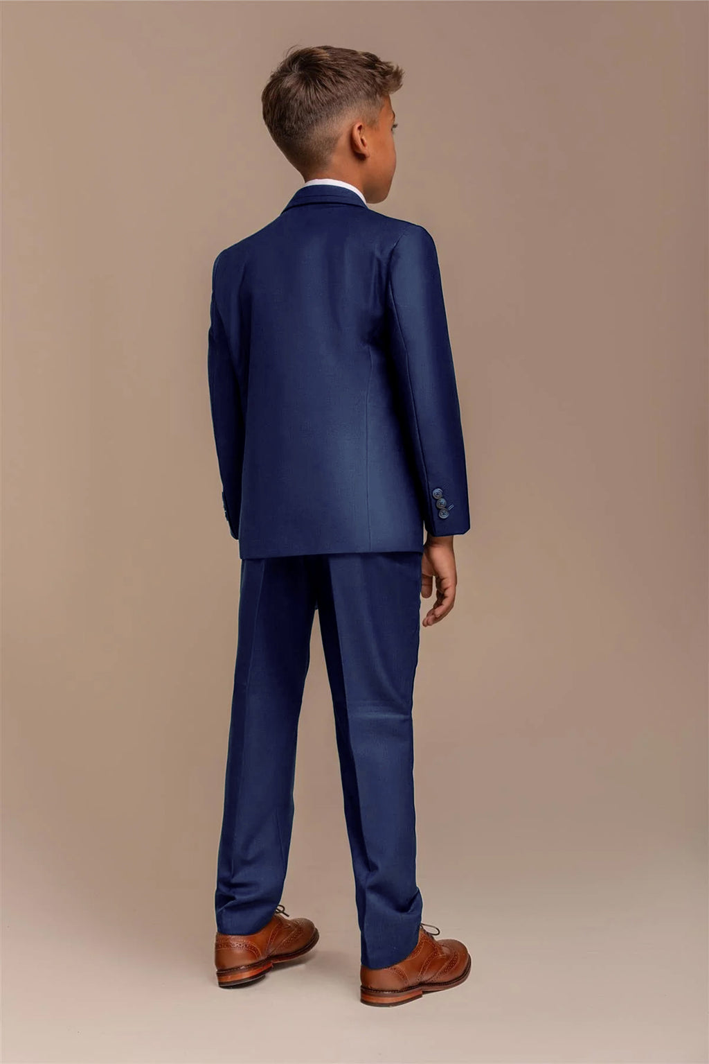 Boys Slim Fit Royal Blue Suit - FORD Model Back Picture
