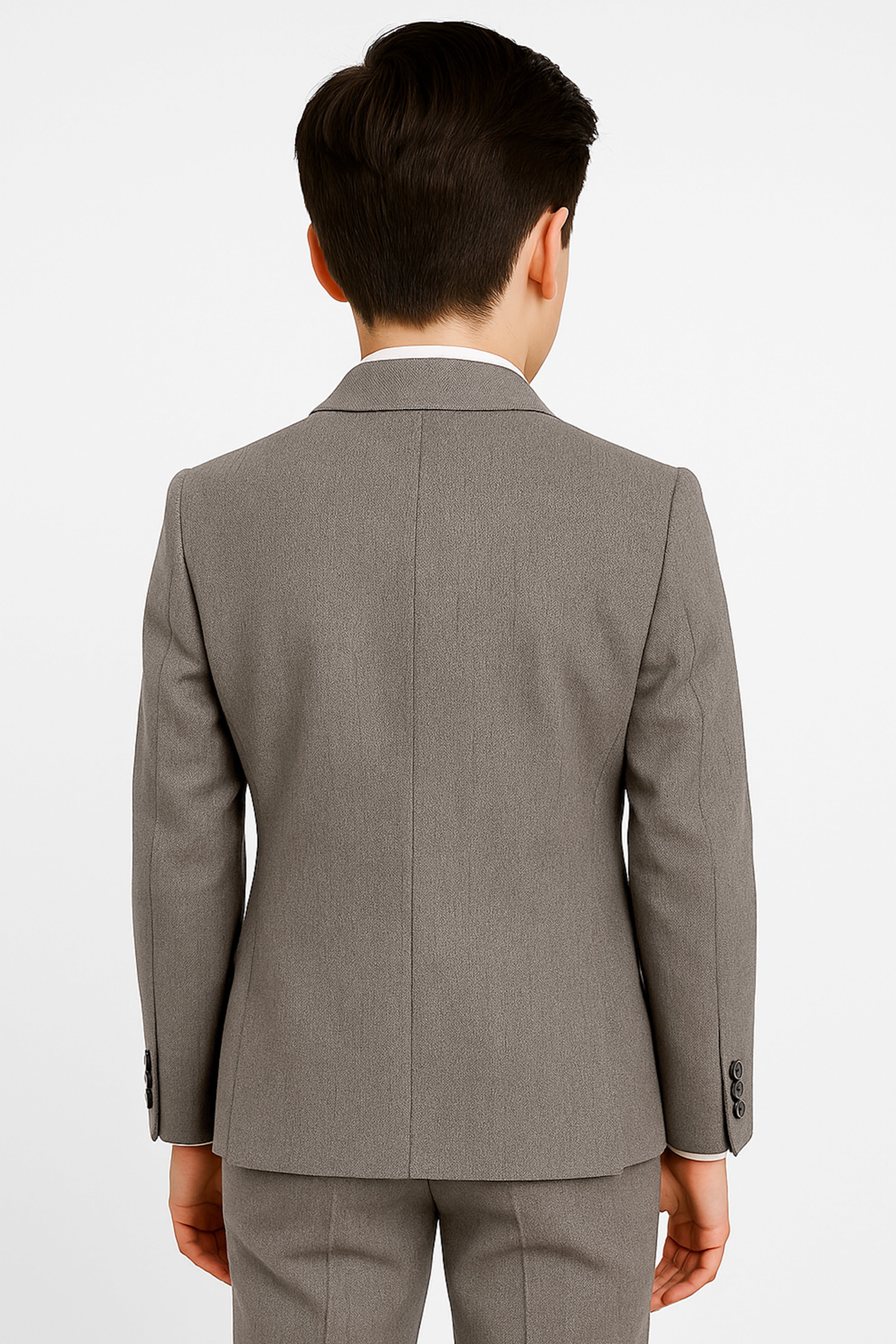 Tailored Beige Suit for Boys – Dark Beige