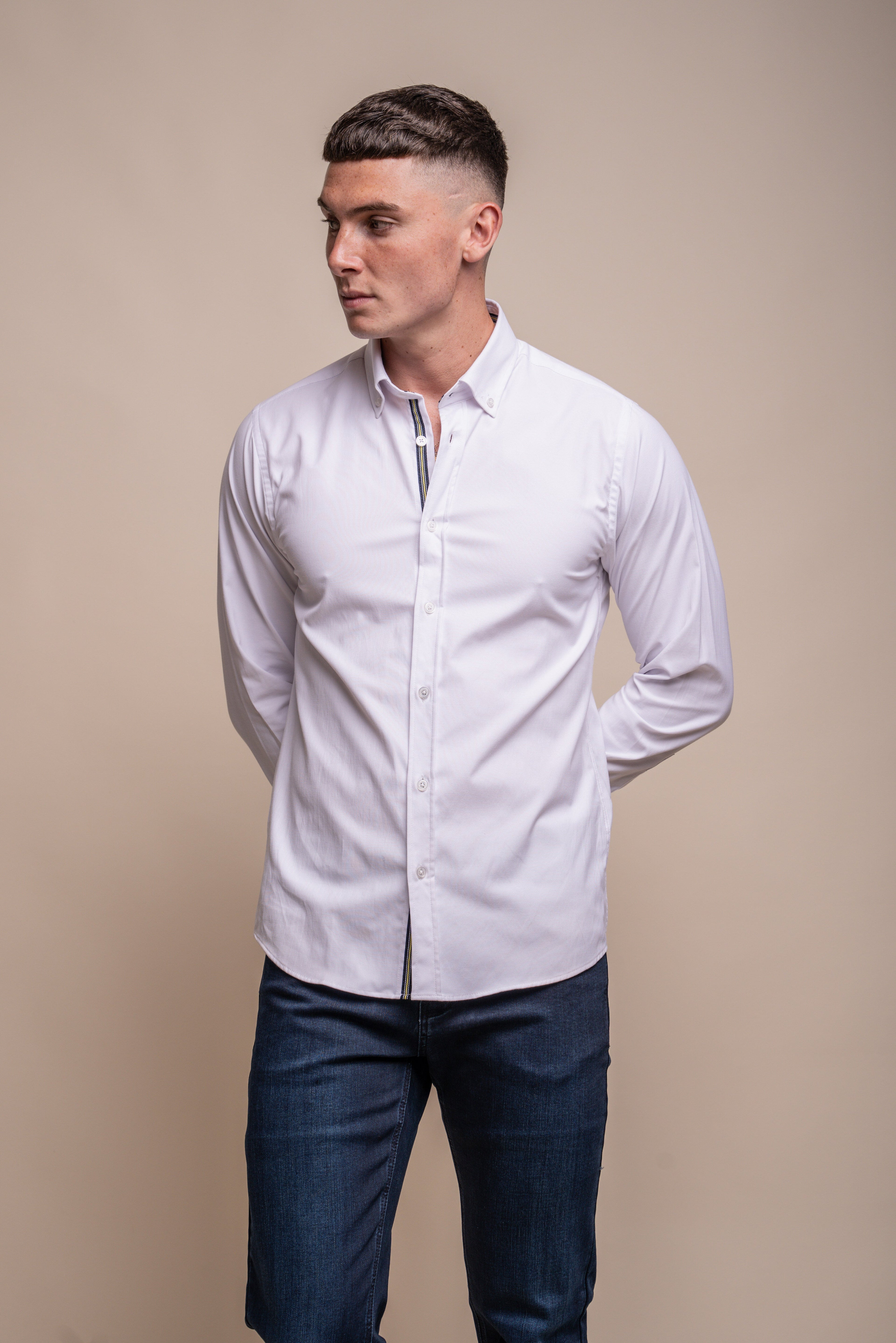 Men’s cotton casual shirt classic collar everyday