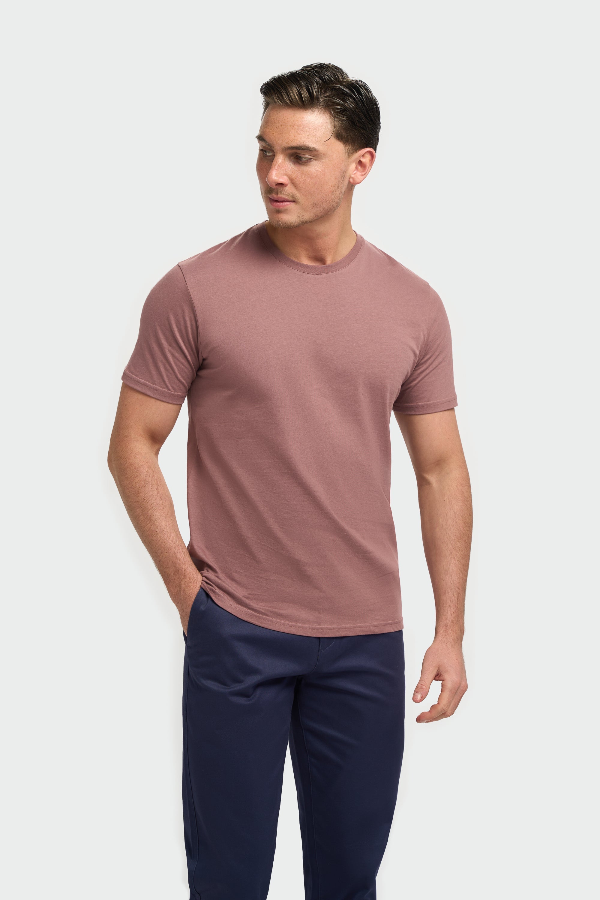 Men’s 100% cotton crewneck T-shirt, classic fit