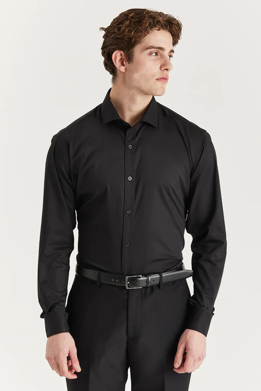 Men’s double cuff formal shirt tailored fit classic