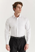Men’s double cuff formal shirt tailored fit easy iron