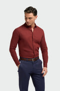 Men’s linen dress shirt slim fit classic collar
