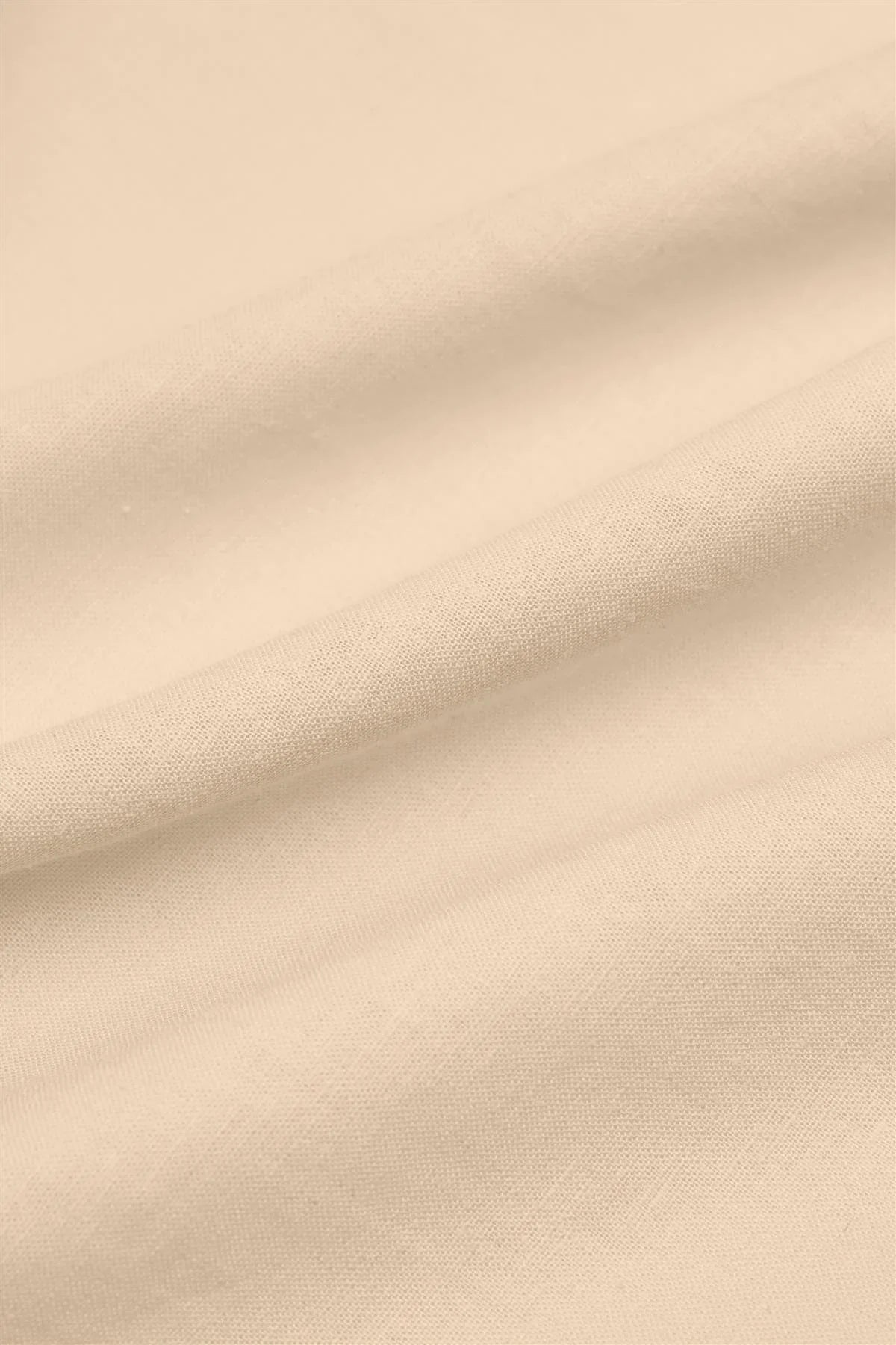 Men’s Linen Blend Slim Fit Button Up Shirt - Matera - Taupe Fabric Picture