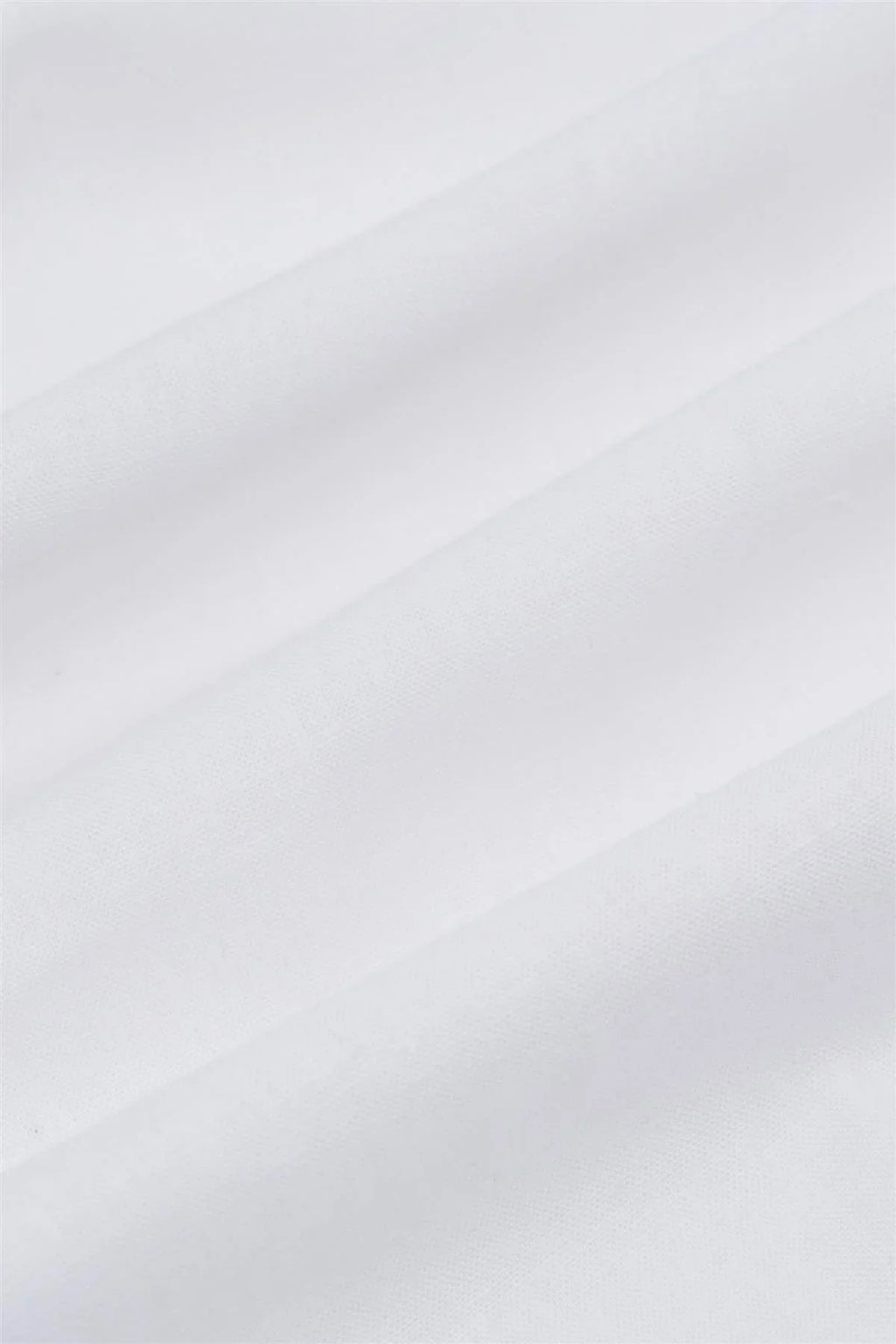 Men’s Linen Blend Slim Fit Button Up Shirt - Matera - White Fabric Picture
