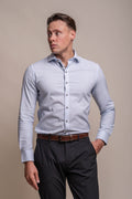 Men’s linen shirt tailored fit long sleeve resort