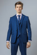 MATEO Indigo Blue Men's Slim Fit Suit